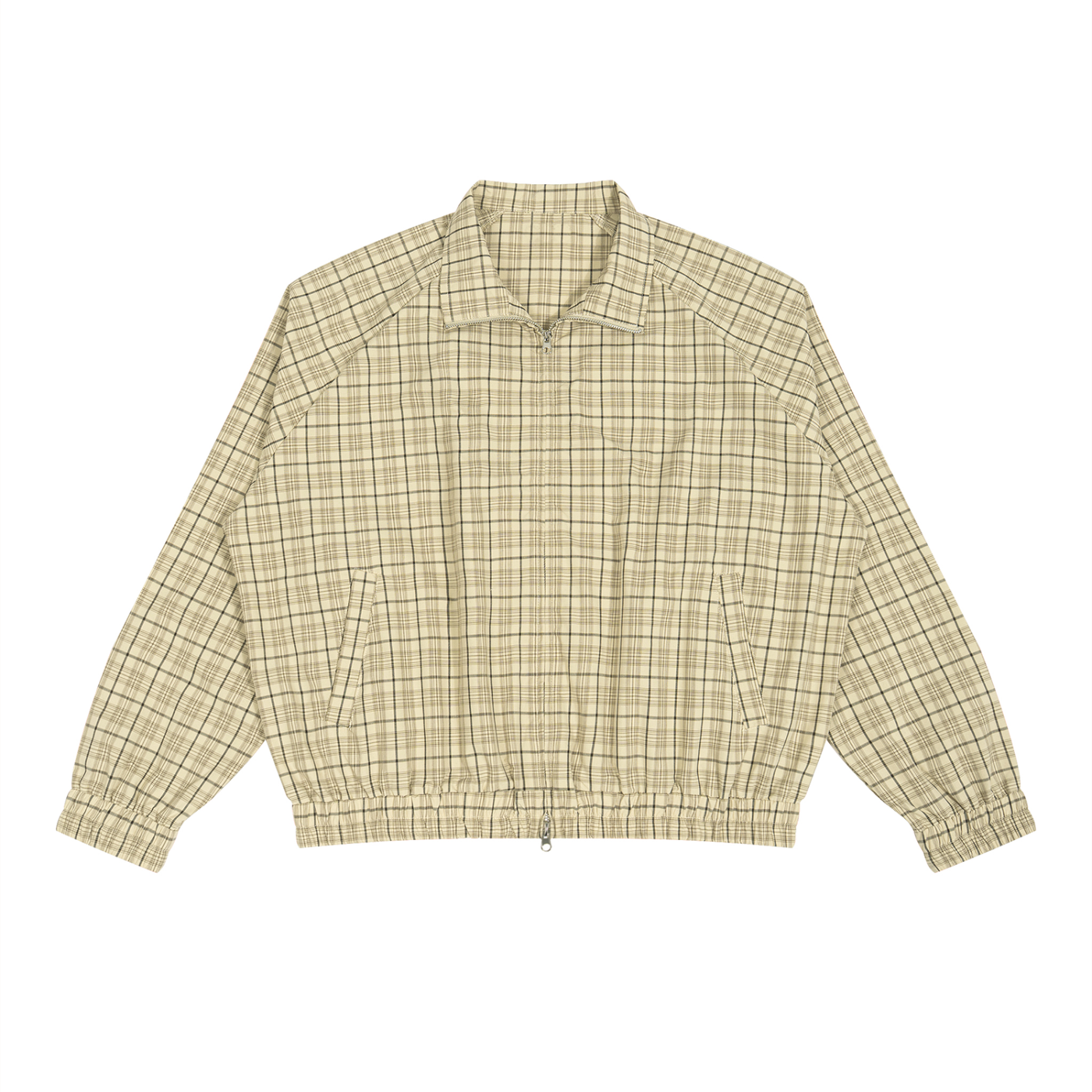 Unisex Plaid Full-Zip Track Jacket