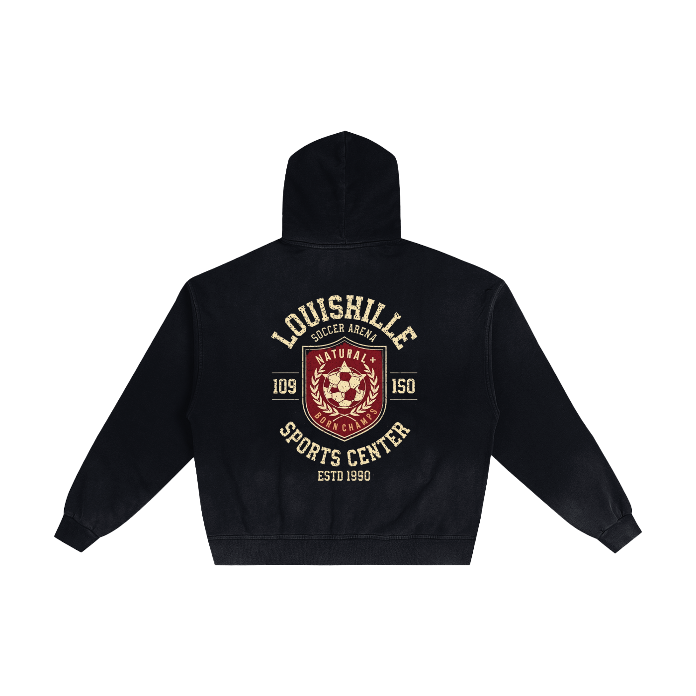 Hand-Frayed Sunfade Zip Hoodie