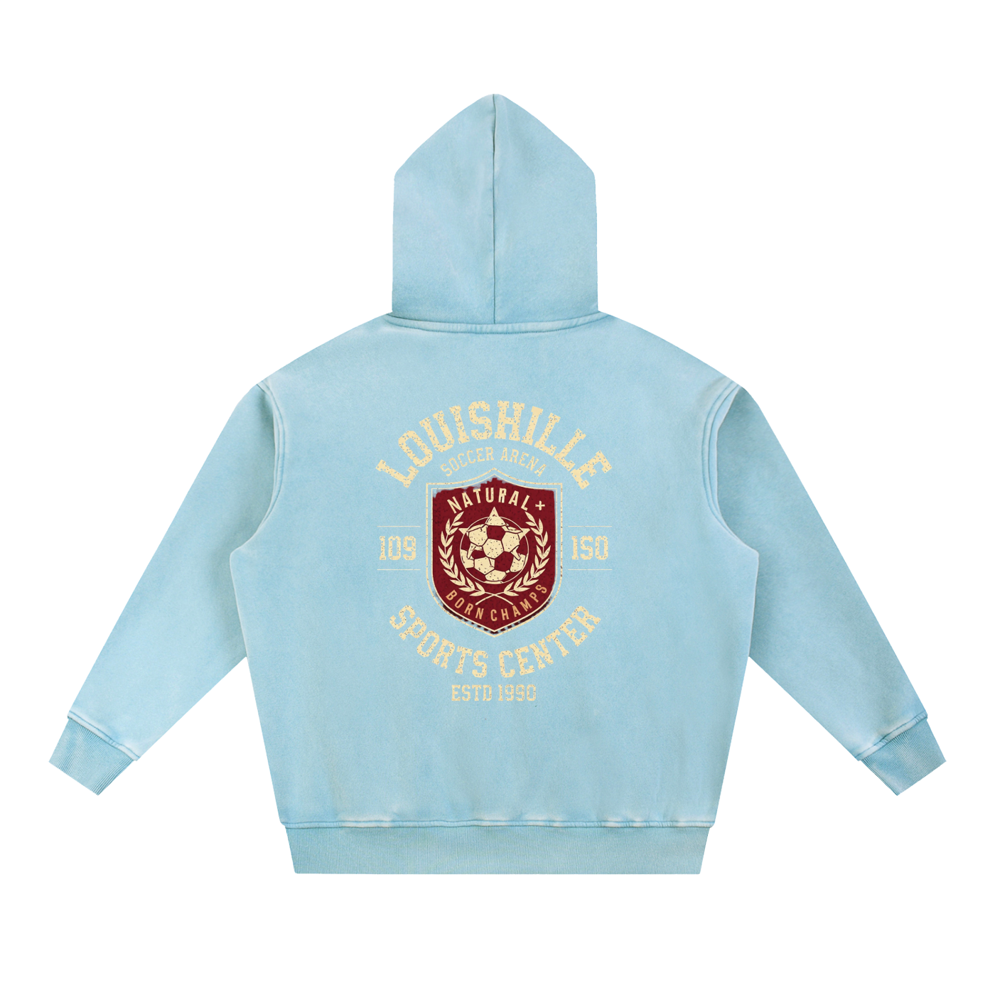 Snow Wash Fleece Oversize Hoodie