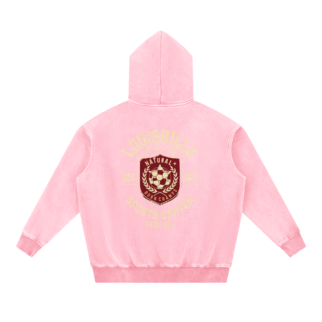 Snow Wash Fleece Oversize Hoodie