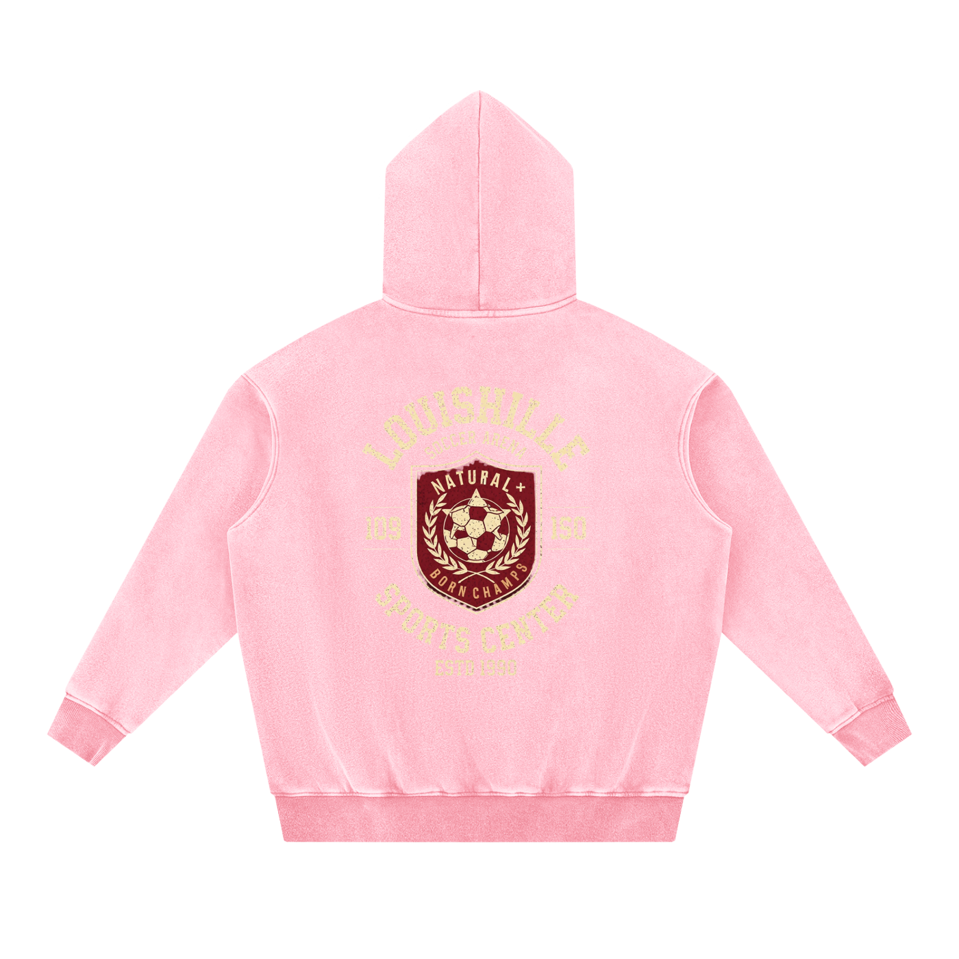 Snow Wash Fleece Oversize Hoodie