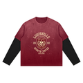 Unisex Vintage Wash Distressed Layer T-Shirt