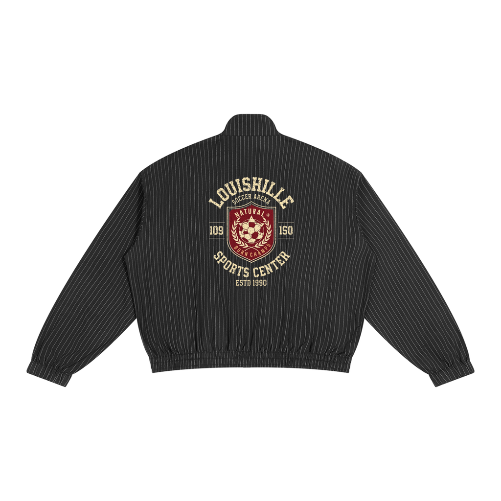 Unisex Striped Full-Zip Track Jacket