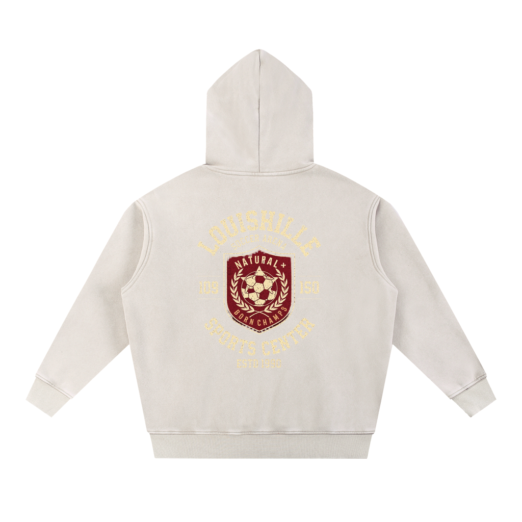 Snow Wash Fleece Oversize Hoodie