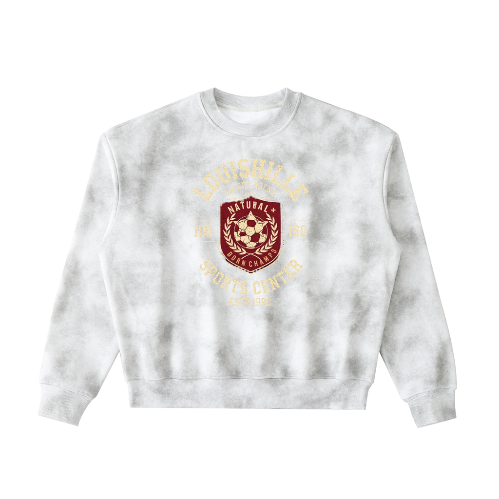 Dirty Washed Boxy Fleeced Sweatshirt
