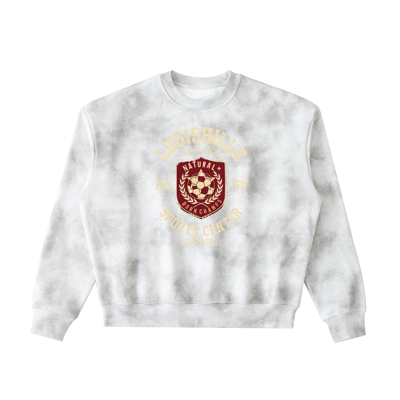 Dirty Washed Boxy Fleeced Sweatshirt