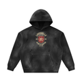 Unisex Sunfade Frayed Fleece Hoodie