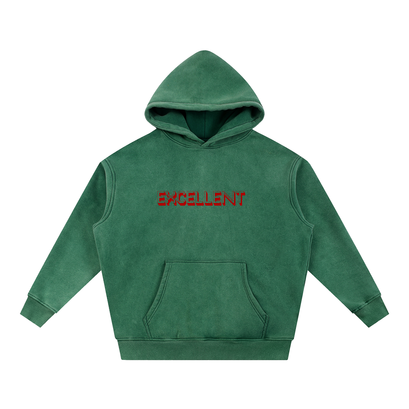 Snow Wash Fleece Oversize Hoodie