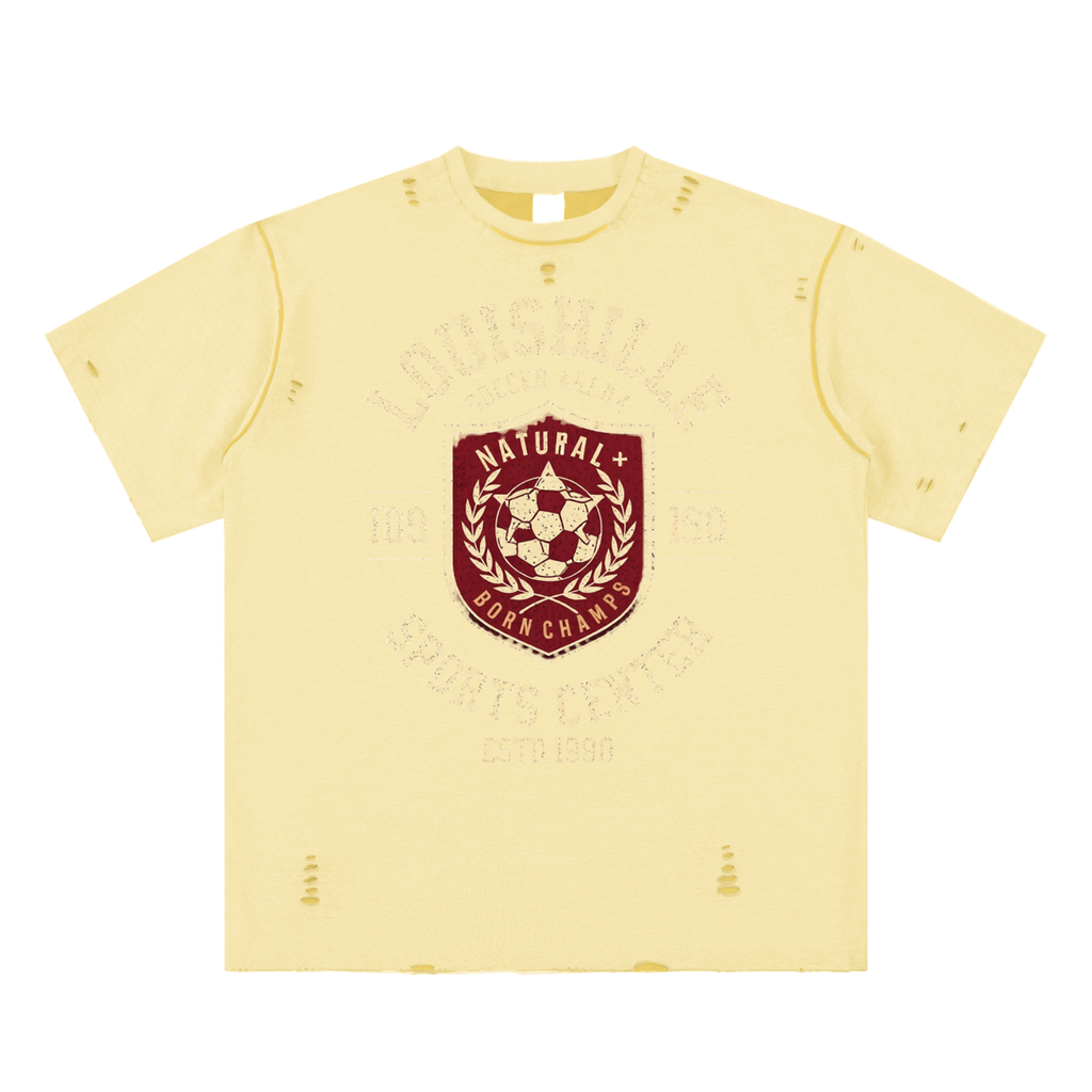 Hand-frayed Reversible T-shirt