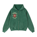 Zip-Through Boxy Fleece Hoodie
