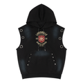 Unisex Vintage Wash Sun Fade Sleeveless Hoodie