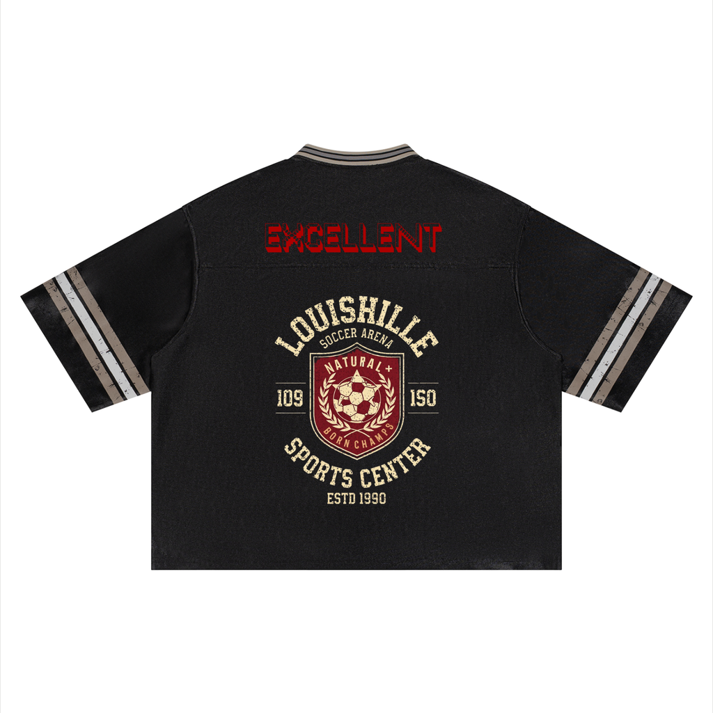 Unisex Boxy Striped Soccer Jersey