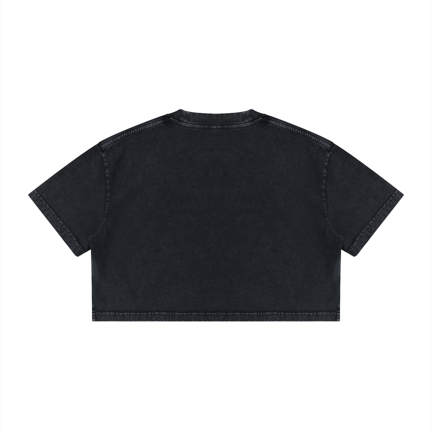 Women's Mineral Wash Cotton Crop T-Shirt