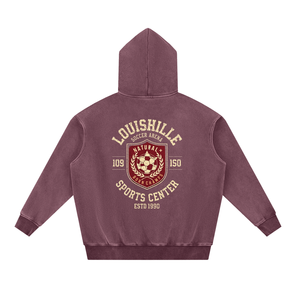 Snow Wash Fleece Oversize Hoodie