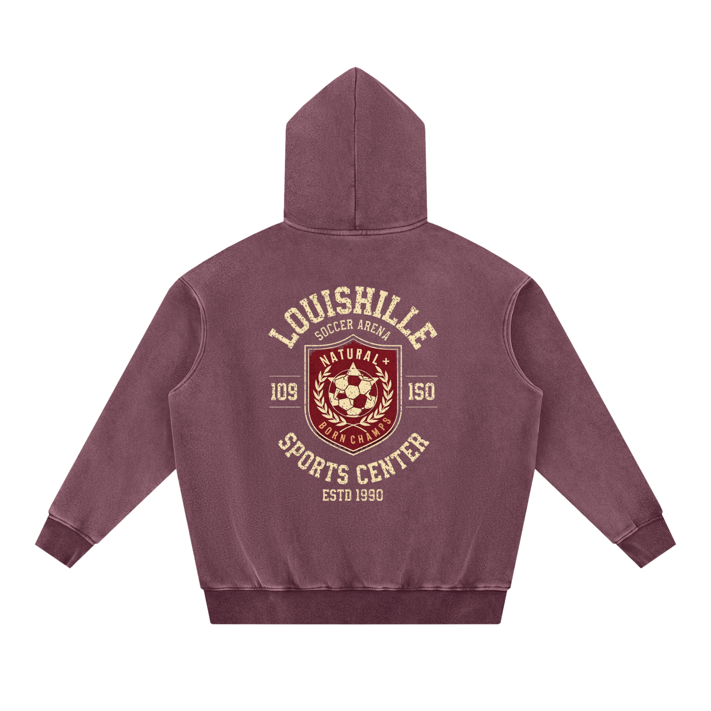 Snow Wash Fleece Oversize Hoodie