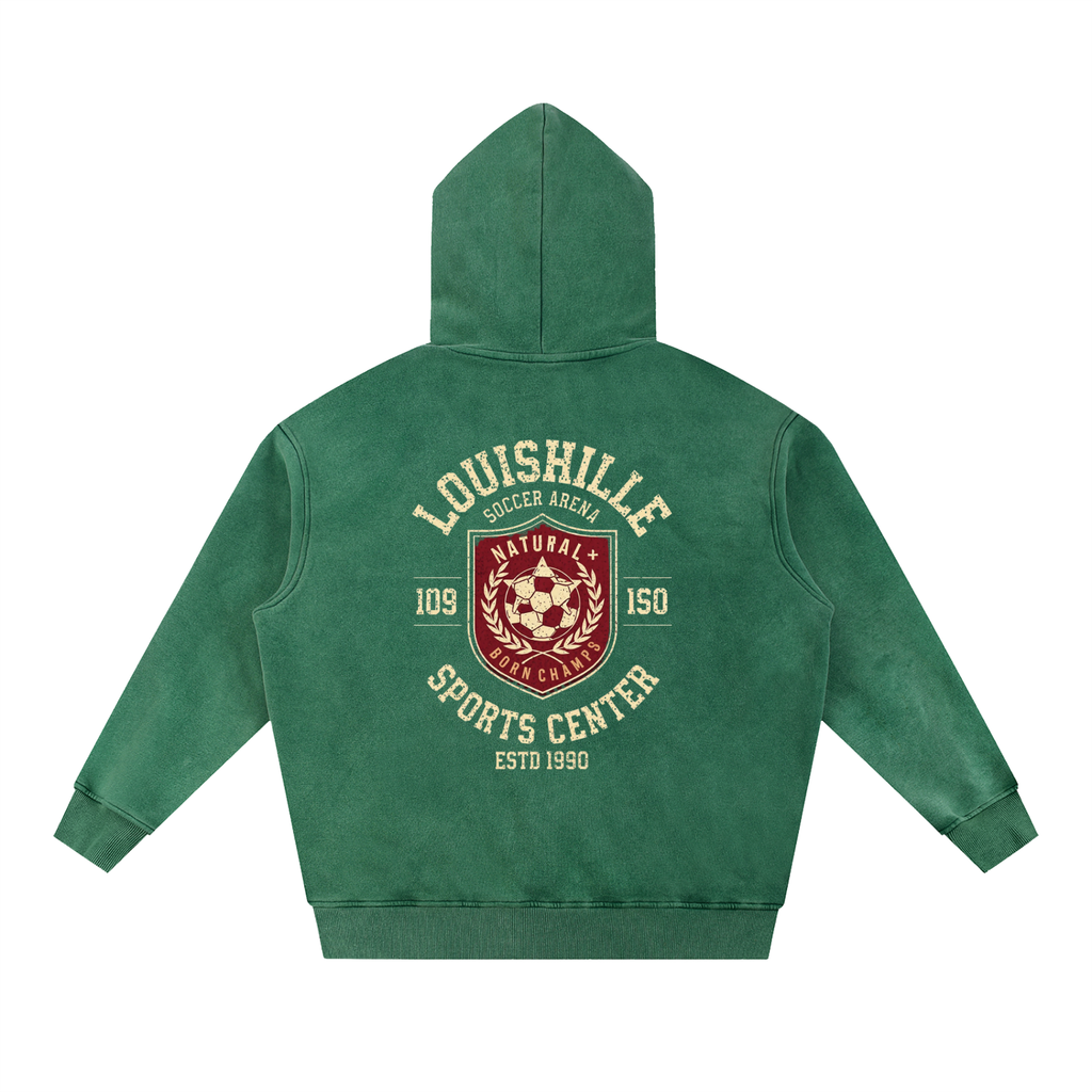 Snow Wash Fleece Oversize Hoodie